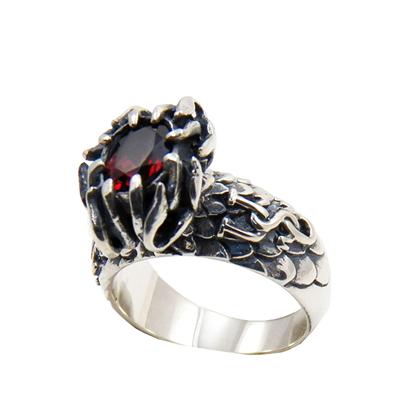 Sterling silver South Carolina Gamecocks garnet ring.                                                                                                                                                                                                     