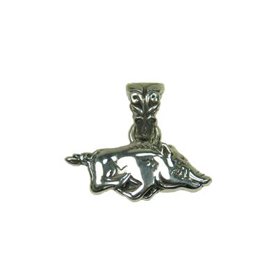 Sterling silver Razorback charm pendant.                                                                                                                                                                                                                  