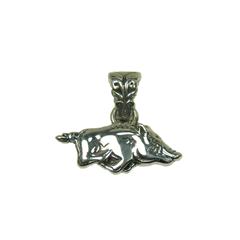 Sterling silver Razorback charm pendant.                                                                                                                                                                                                                  