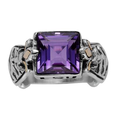 Amethyst LSU ring.  Arista.                                                                                                                                                                                                                               