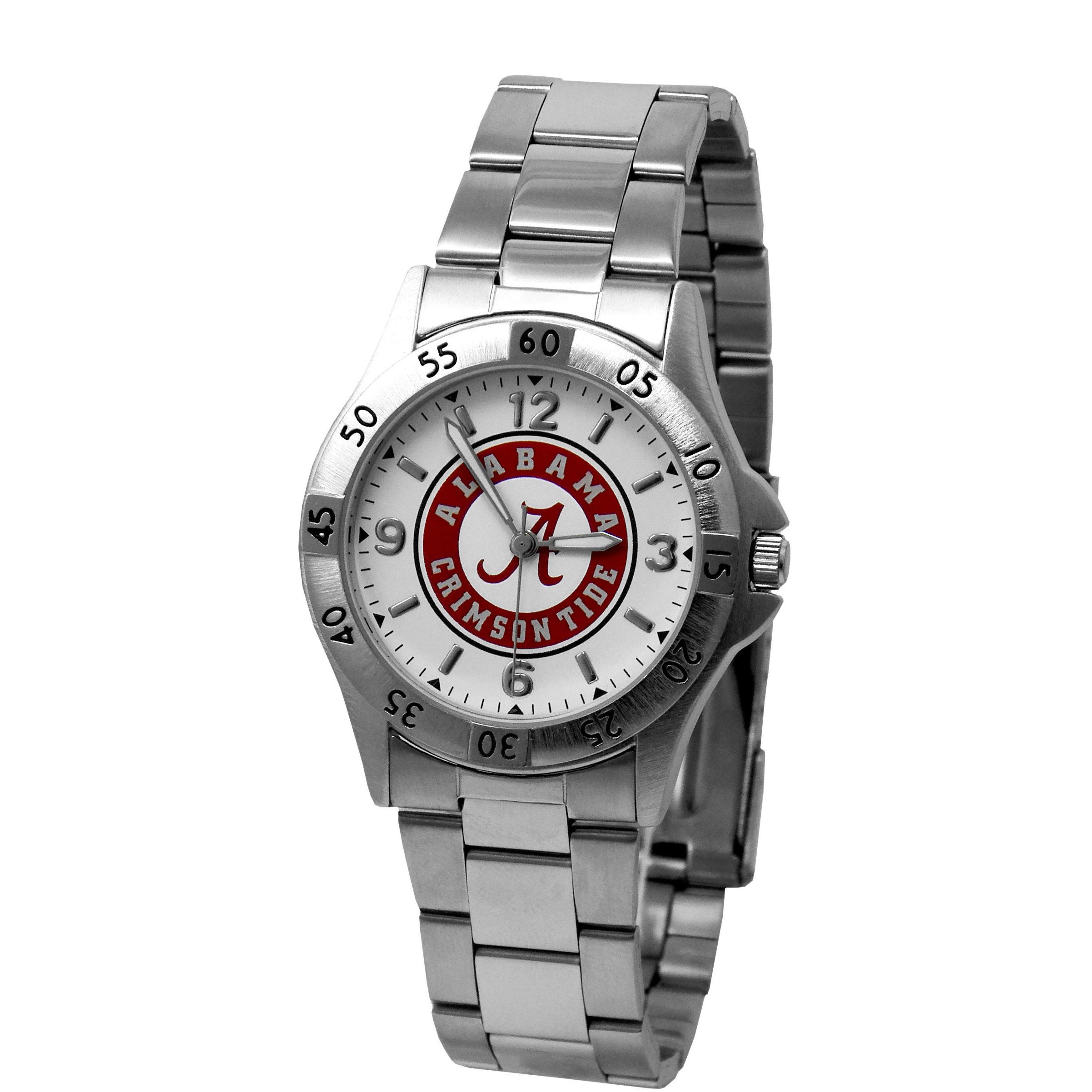 Alabama Crimson Tide watch with stainless steel bracelet.  Arista.                                                                                                                                                                                        