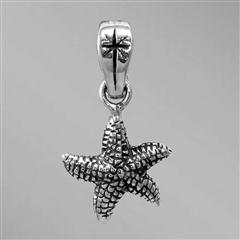 Sterling silver baby starfish pendant charm                                                                                                                                                                                                               