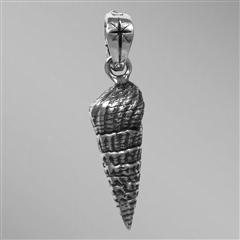 Sterling silver auger shell.                                                                                                                                                                                                                              
