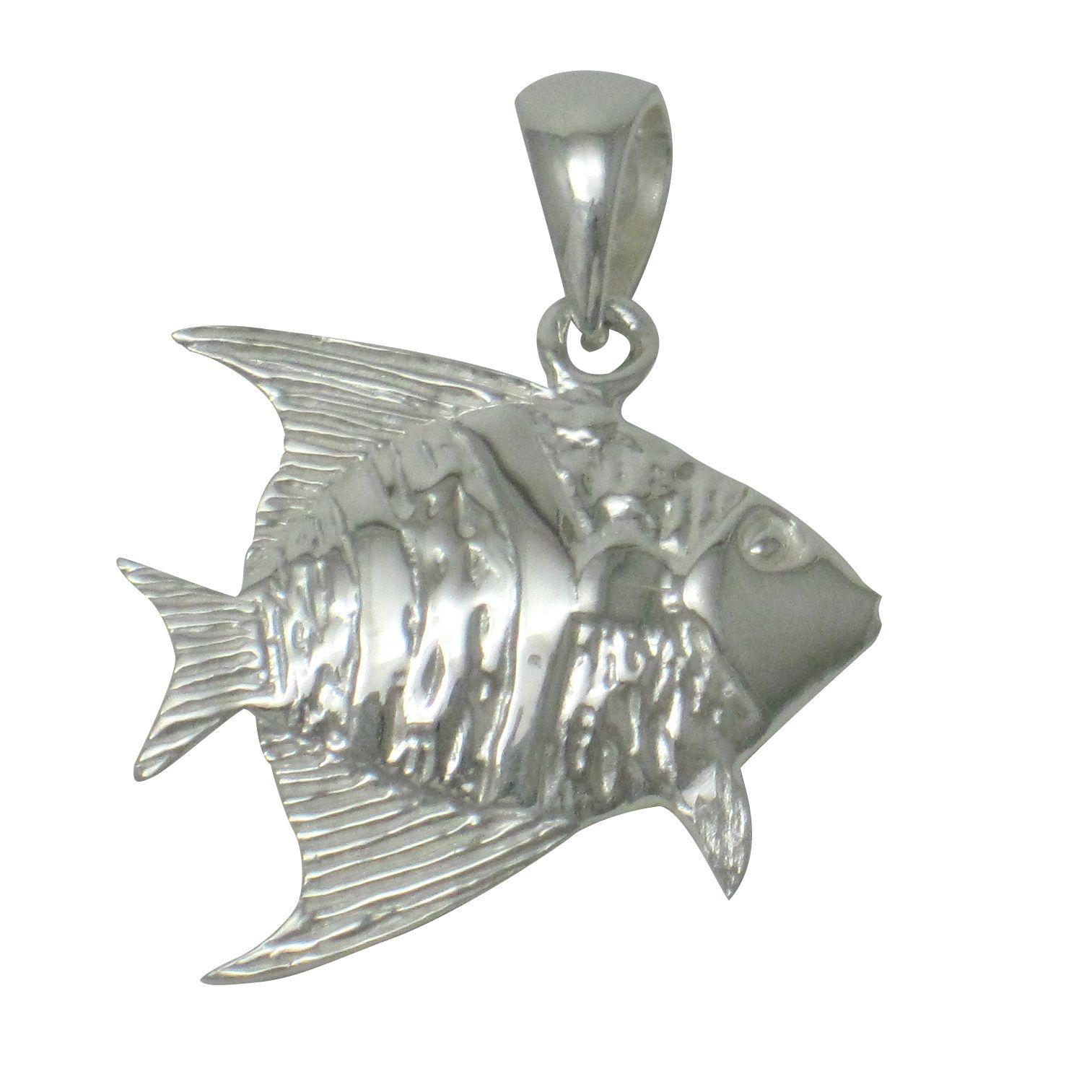 Silver barb fish pendant.                                                                                                                                                                                                                                 