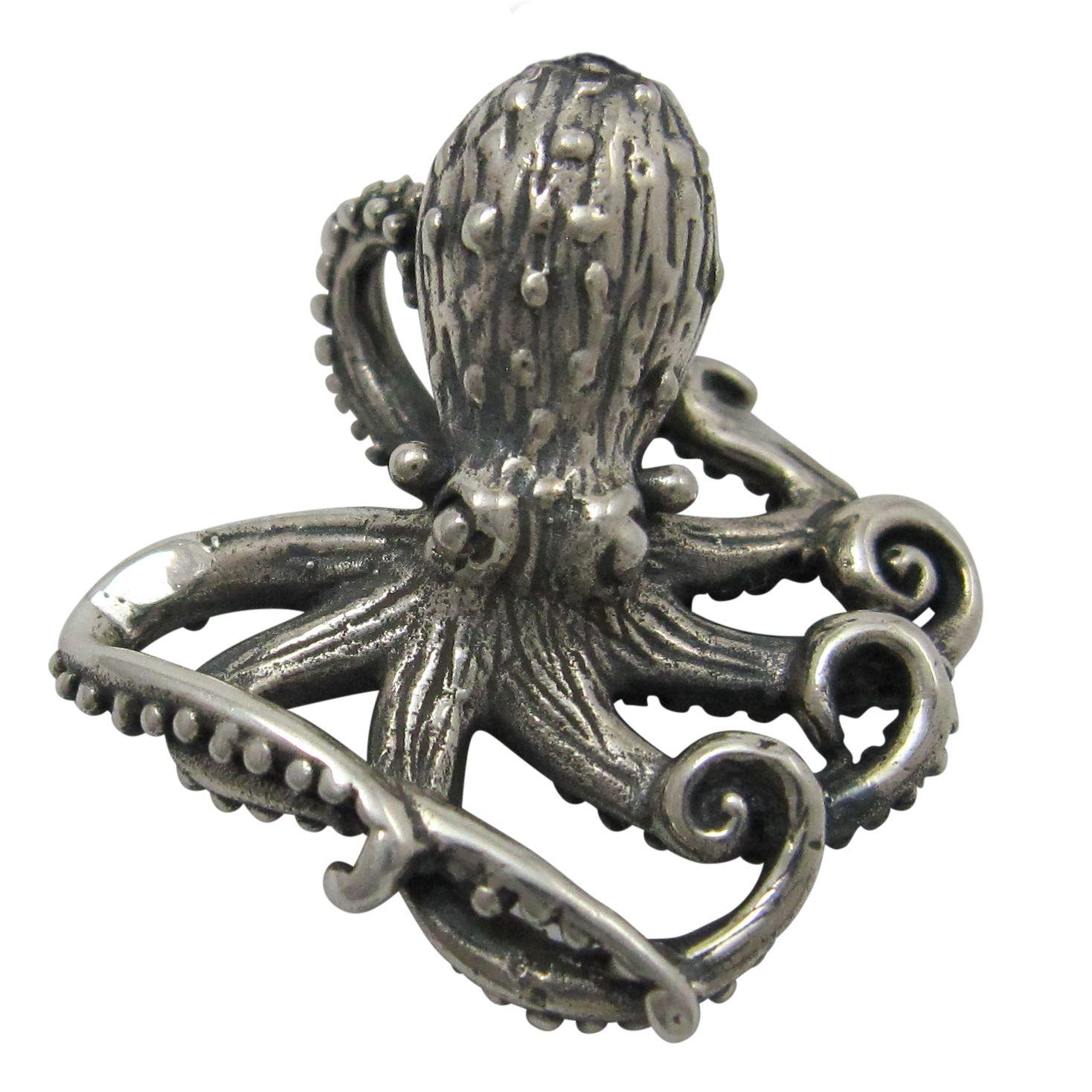 sterling silver octopus                                                                                                                                                                                                                                   