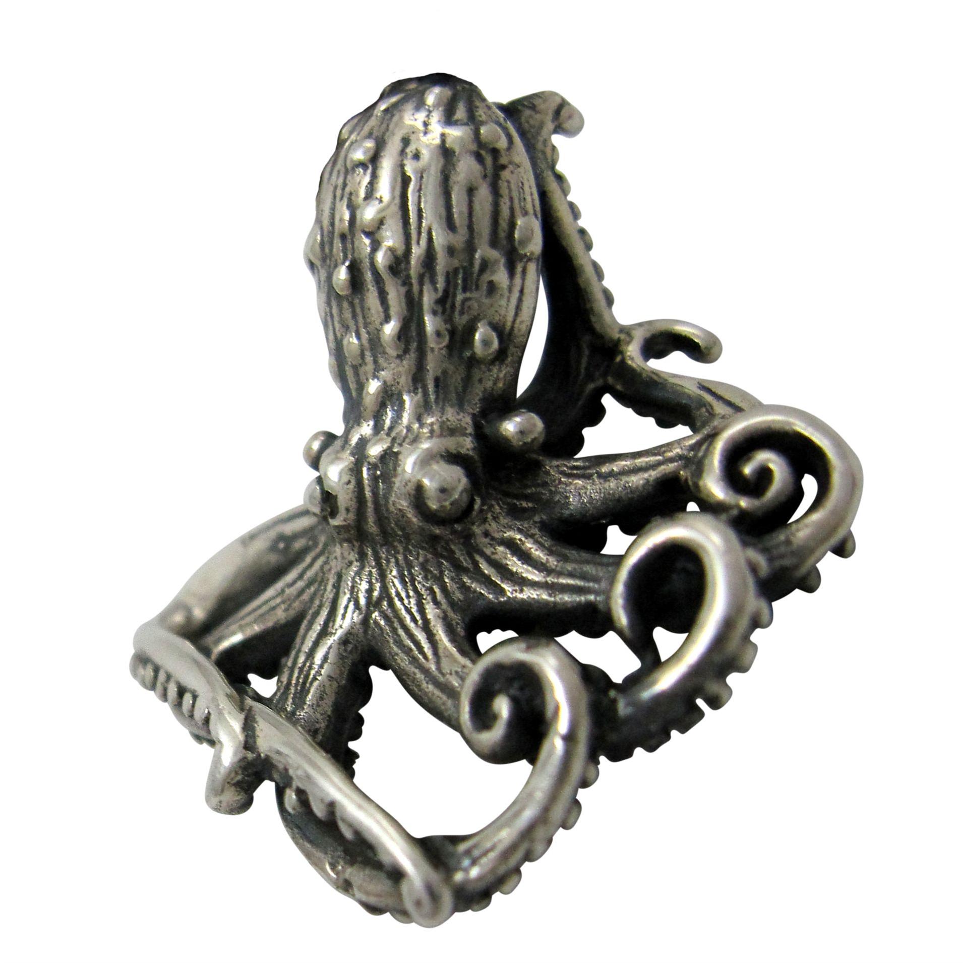 sterling silver octopus                                                                                                                                                                                                                                   