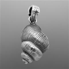 Sterling silver snail shell pendant.                                                                                                                                                                                                                      