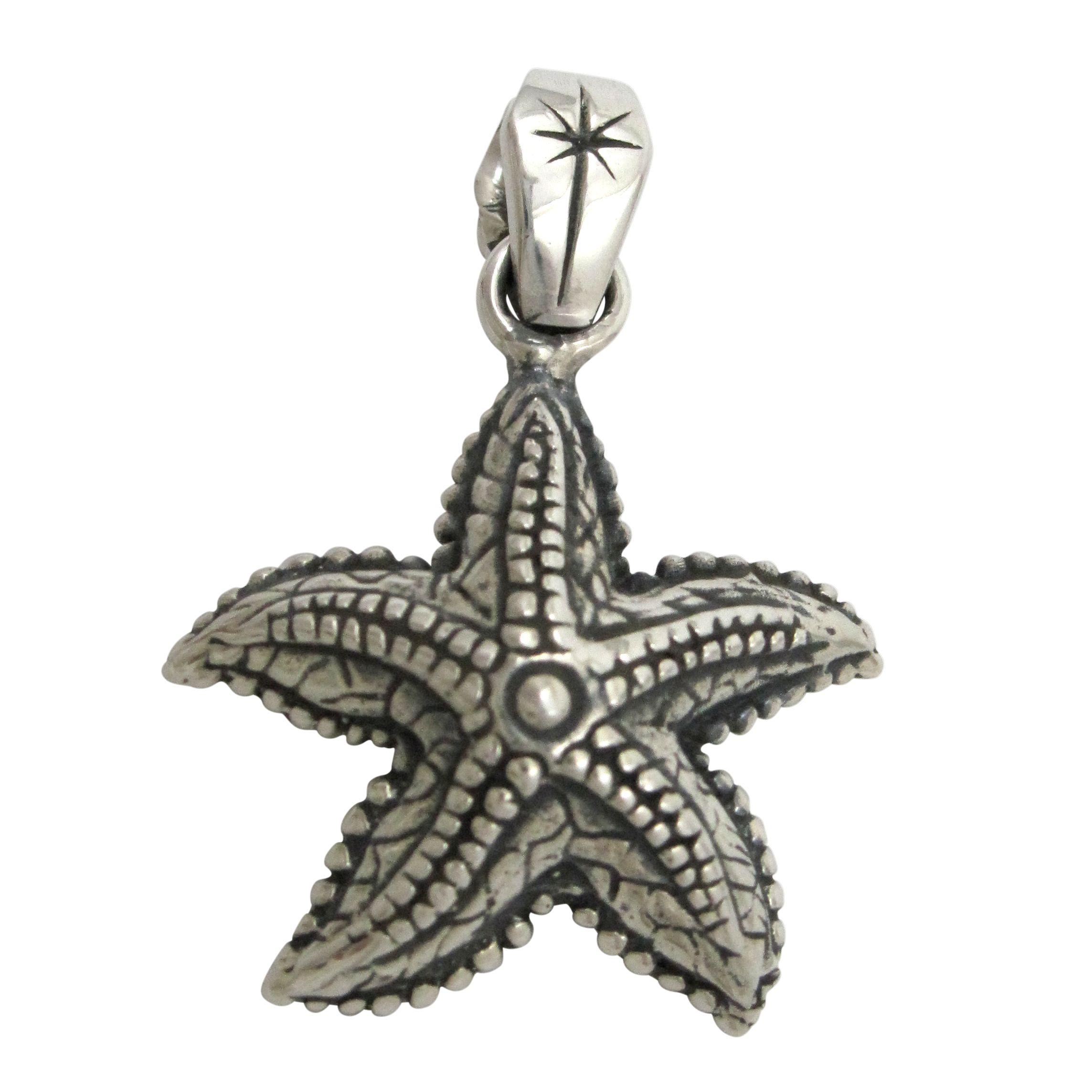 Silver sea star pendant.                                                                                                                                                                                                                                  