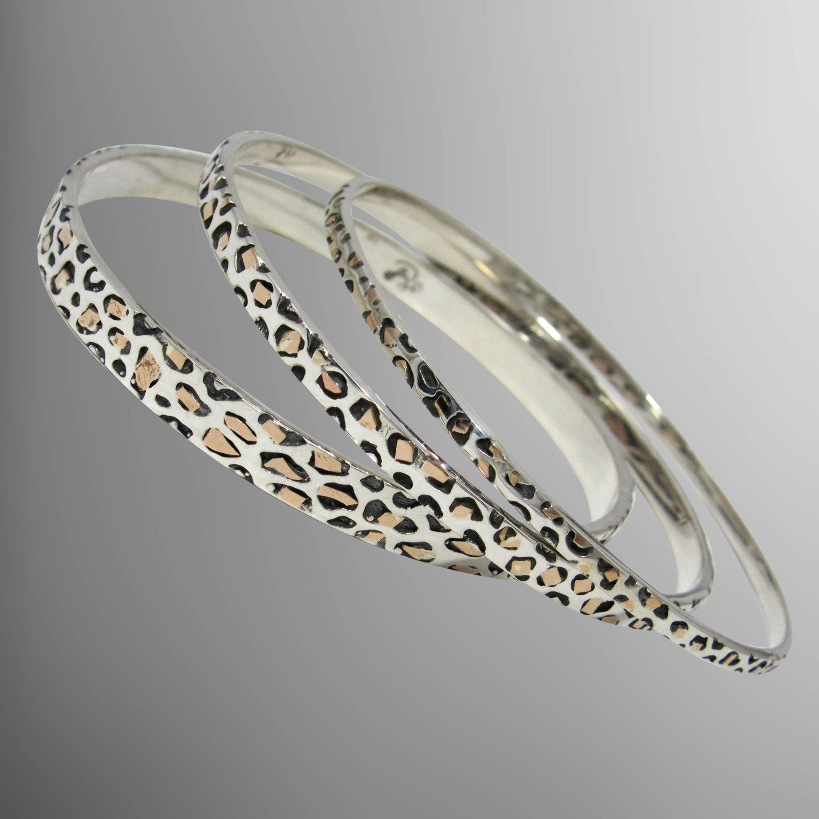 Leopard bangle bracelets.                                                                                                                                                                                                                                 